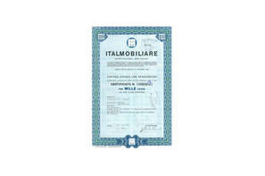 Certificato di nascita Italmobiliare