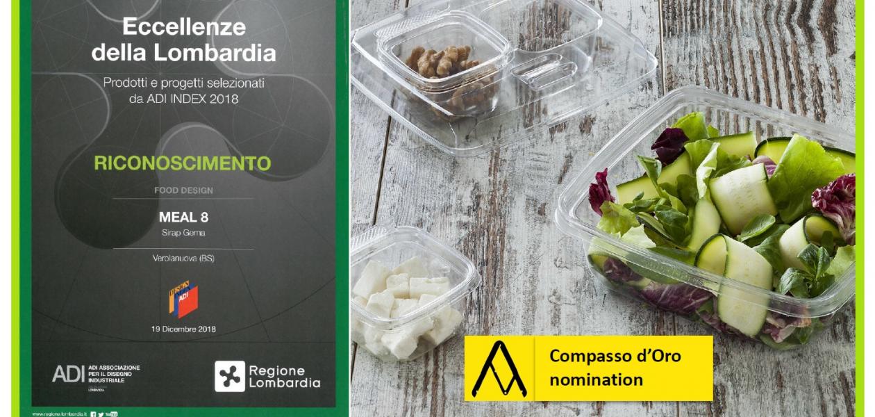 MEAL8® è stato premiato fra le eccellenze della Lombardia, è inserito nell’ADI DESIGN INDEX 2019 e candidato al Compasso d’Oro 2020