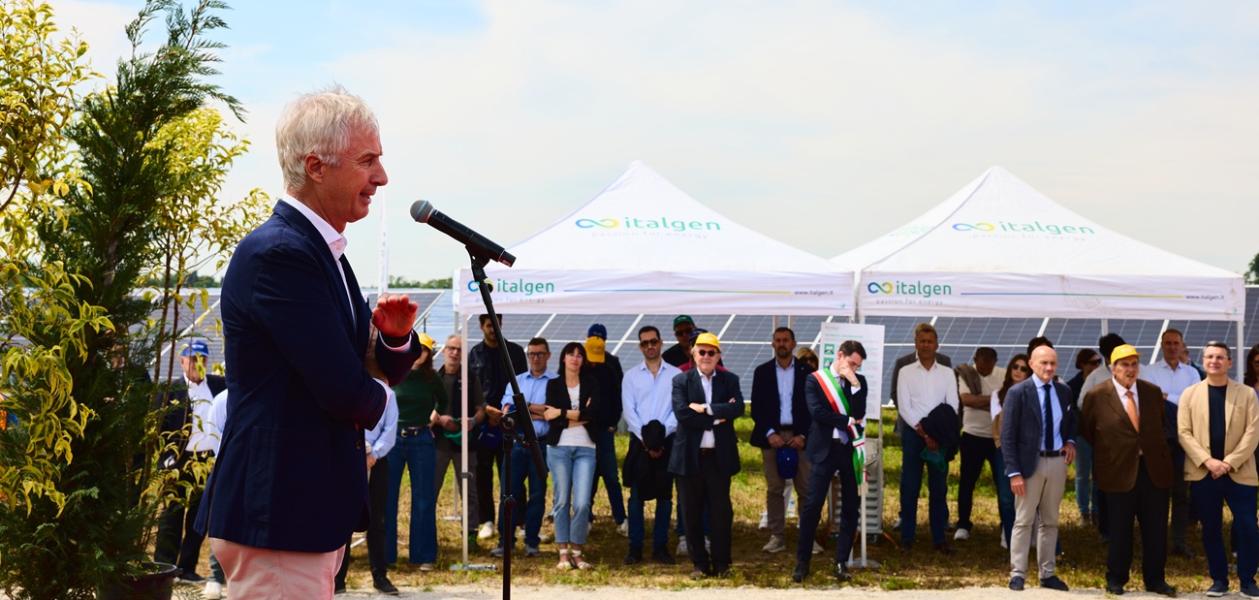 Chignolo d'Isola inaugurazione: Carlo Pesenti, Presidente e Consigliere Delegato di Italmobiliare