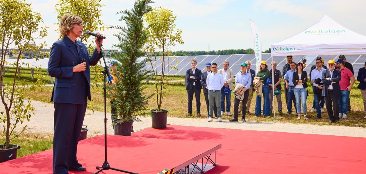 Chignolo d'Isola inaugurazione: Giovanna Ricuperati, Presidente Confindustria Bergamo