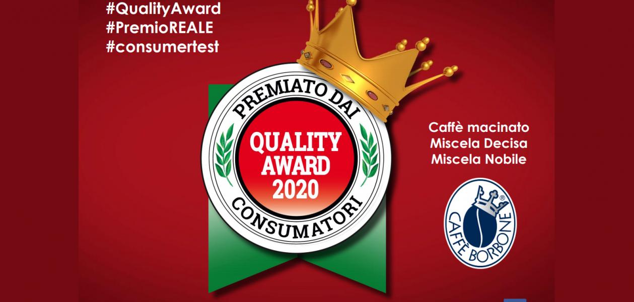 Caffè Borbone vince il Quality Award 2020 per il caffè macinato