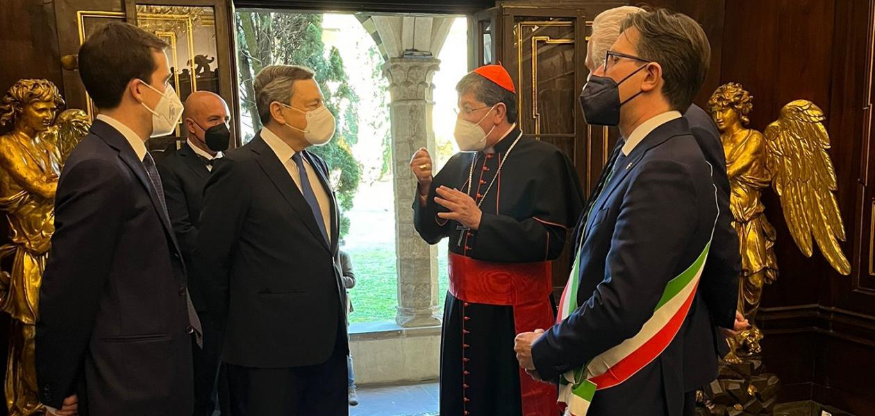 Il Presidente Draghi in visita a Officina Profumo-Farmaceutica di Santa Maria Novella