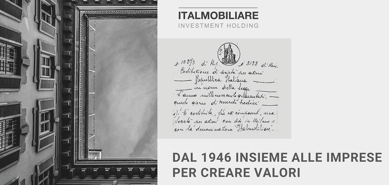 DAL 1946 INSIEME ALLE IMPRESE PER CREARE VALORI