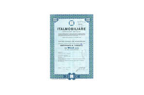 Certificato di nascita Italmobiliare Certificato di nascita Italmobiliare