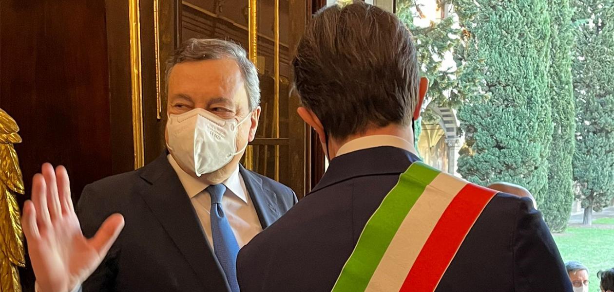 Il Presidente Draghi in visita a Officina Profumo-Farmaceutica di Santa Maria Novella